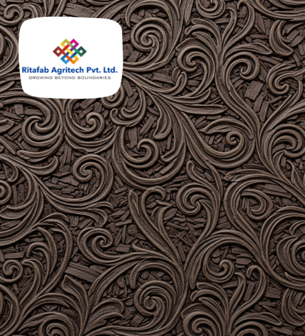 Embossed mulch